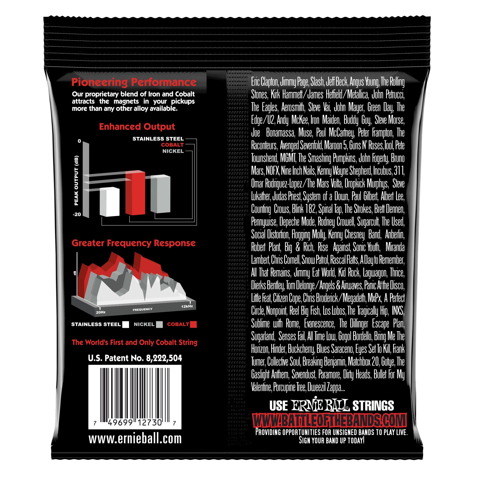 Ernie Ball 7-String Skinny Top Heavy Bottom Slinky Cobalt Electric Guitar Strings - 10-62 Gauge (P02730) & 10-52 Gauge (P02715) - High-Performance Strings for Rock, Metal, and Shredding Guitarists