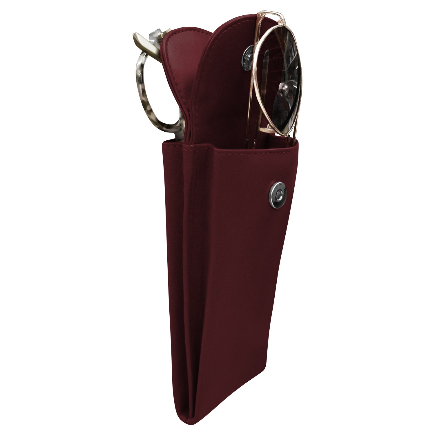 Premium Double Flap Eyeglass Case - Durable Hard Shell Sunglasses Holder for Men & Women - Perfect for Travel, Office, and Everyday Protection