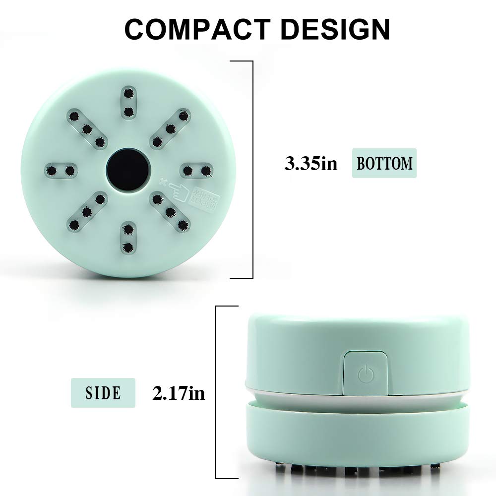 Diamond Jewelry Tools & Accessories - Mini Handheld Vacuum Cleaner for Desk & Jewelry Cleaning | Portable Green Vacuum for Dust & Debris Removal at Home or Office