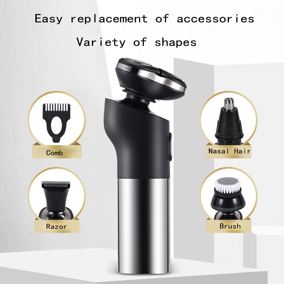 Best Electric Razor for Men - USB Rechargeable Wet/Dry Waterproof Shaver & Beard Trimmer - Perfect for Travel, Home & Gym Use