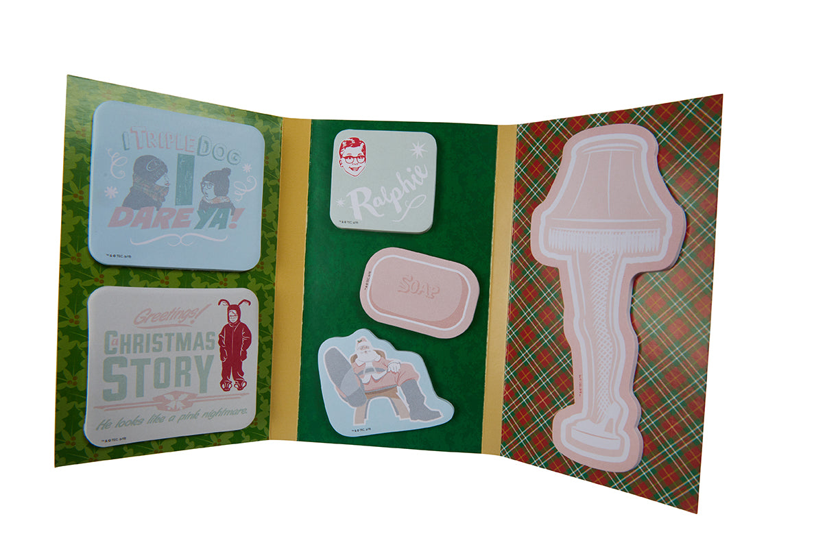 Christmas Story Sticky Note Collection - Festive Memo Pads for Holiday Planning, Office Reminders & Gift Tags - Perfect for Xmas Decor, School Supplies & Workplace Organization