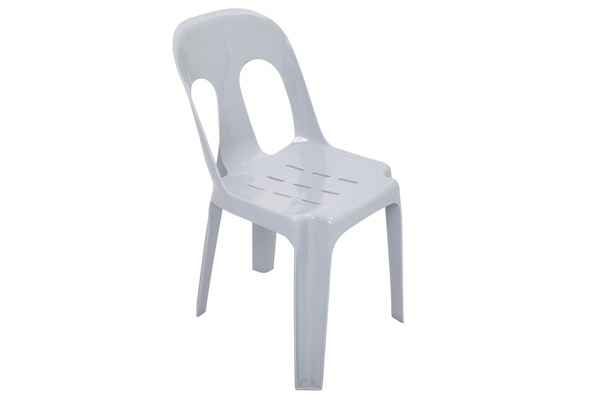 Plastic Stacking Utility Chair - Lightweight, Durable & Space-Saving for Home, Office, or Outdoor Use