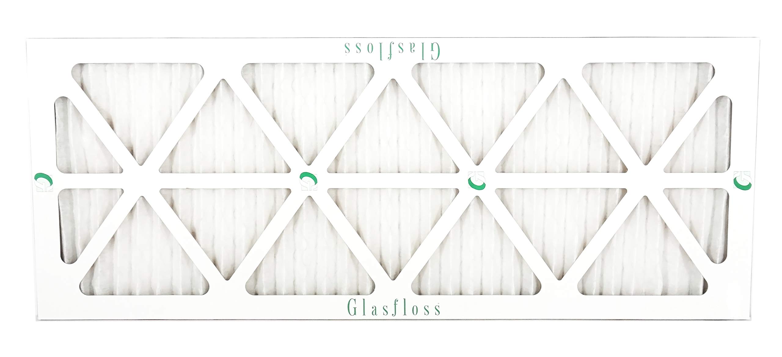 Glasfloss 12x30x1 MERV 10 Pleated Air Filter - Pack of 12 - Furnace & AC Air Filter - Made in USA - Perfect for Home HVAC Systems & Air Purifiers