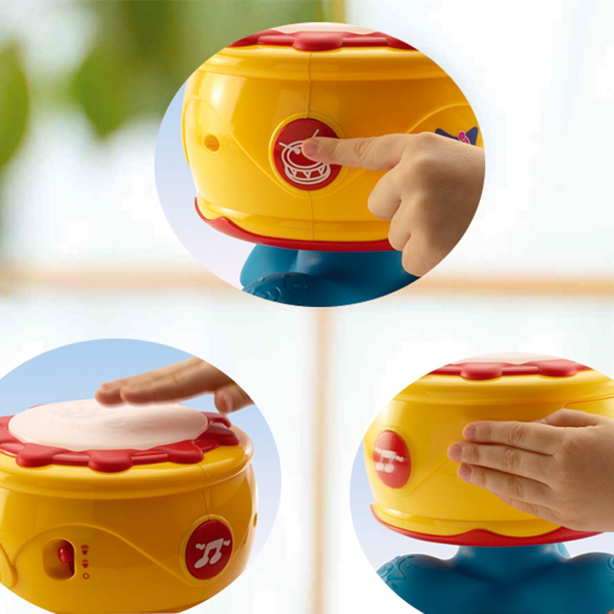 ISEE Musical Baby Toys for 12-18 Months | Light Up Sensory Bongo Drums | Toddler Drum Set for 1-3 Year Olds | Early Learning Educational Toys | Perfect Birthday Gift for Babies - Great for Sensory Development, Motor Skills & Musical Playtime