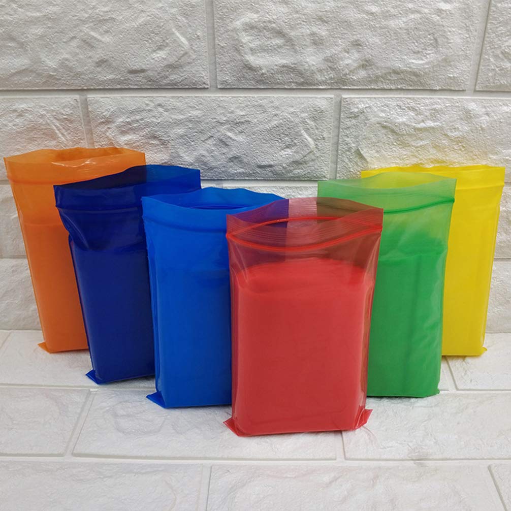 SUPVOX 100Pcs Orange Zipper Bags - Reclosable Food Storage for Snacks & Travel