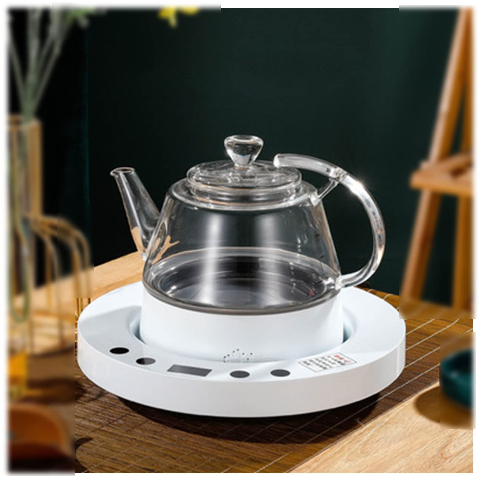 **Glass Electric Kettle with Auto Shut-Off & Keep Warm - Fast Boiling Hot Water Dispenser for Tea, Coffee & Home Kitchen Use - Household Thermostat Control & Graphene Heating Technology**