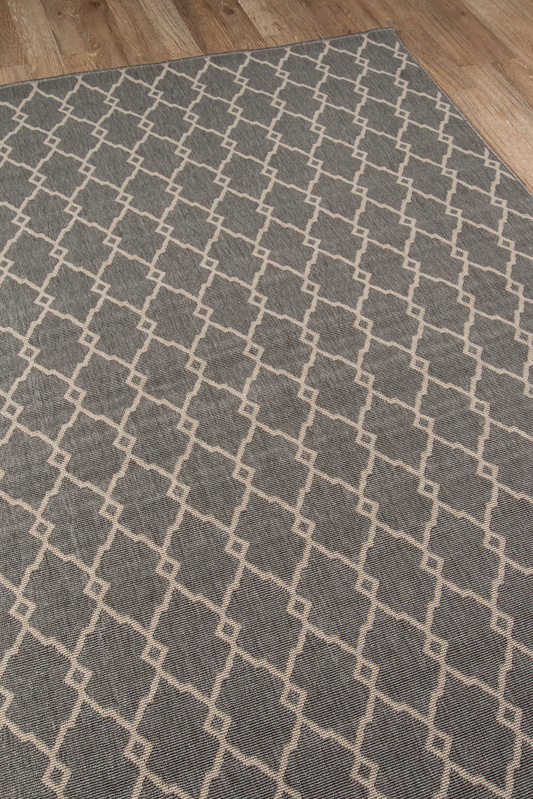 Momeni Baja Collection Contemporary Indoor Outdoor Area Rug - Easy to Clean, UV Protected & Fade Resistant - 3'11