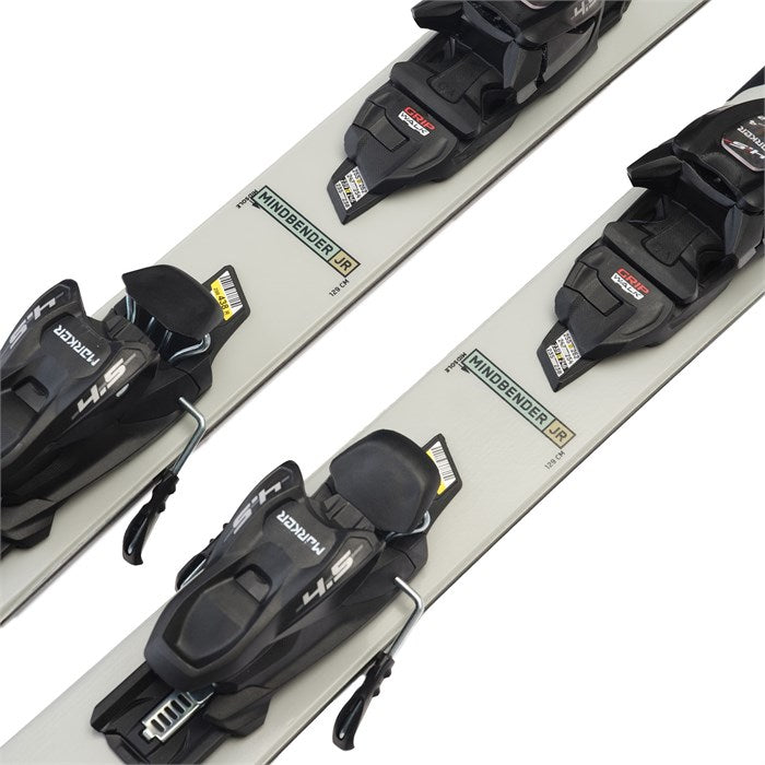 K2 Junior's Mindbender Skis with FDT 4.5 Bindings 2024 - Kids' All-Mountain Skis for Boys & Girls | Perfect for Groomed Trails, Powder & Park Riding