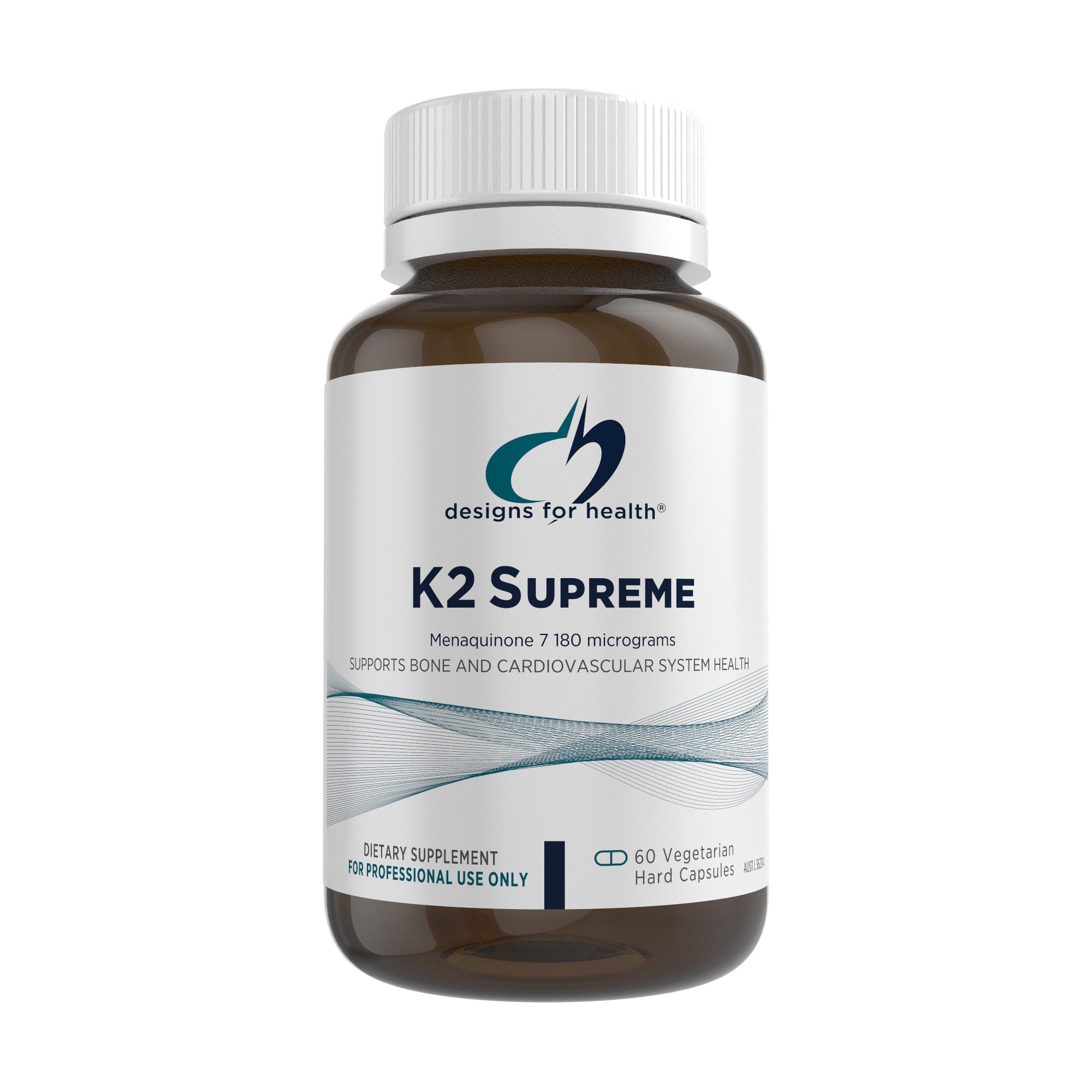 Designs For Health K2 Supreme - Vitamin K2 MK7 Supplement with Menaquinone-7 for Heart & Bone Health - Supports Calcium Absorption & Cardiovascular Wellness - Ideal for Active Adults & Seniors