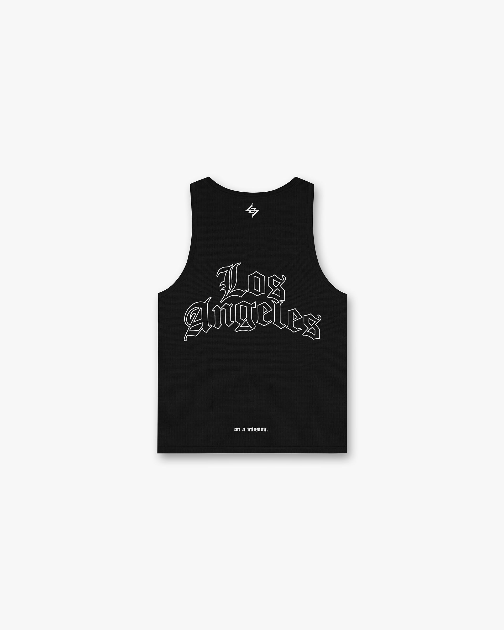 247 LA Marathon Singlet - Lightweight Running Shirt for Men & Women, Breathable Performance Top - Ideal for Marathons, Training & Outdoor Sports (Black)