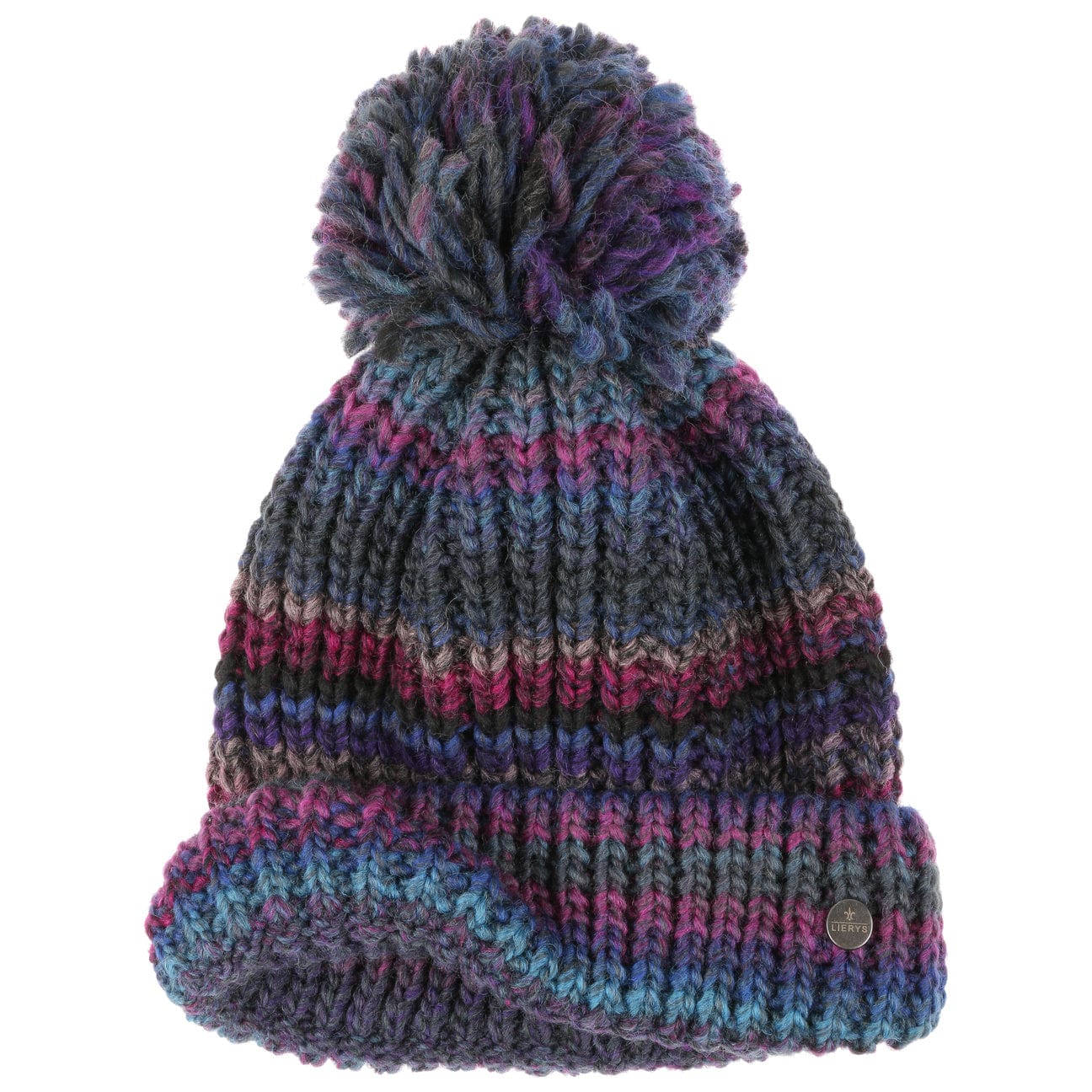 Lierys Finja Bobble Hat - Warm Winter Knit Beanie for Women & Men - Cozy Cable Knit Pom Pom Hat for Cold Weather - Perfect for Skiing, Snowboarding & Outdoor Activities