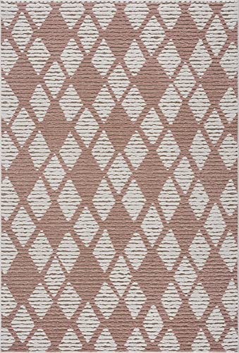 Dusty Pink, Off White, Tan / Indulang