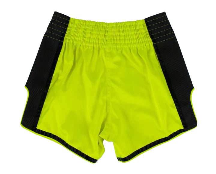 Fairtex Lime Green Slim Cut Muay Thai Boxing Shorts - Lightweight MMA Training & Competition Shorts for Kickboxing, Muay Thai, Martial Arts