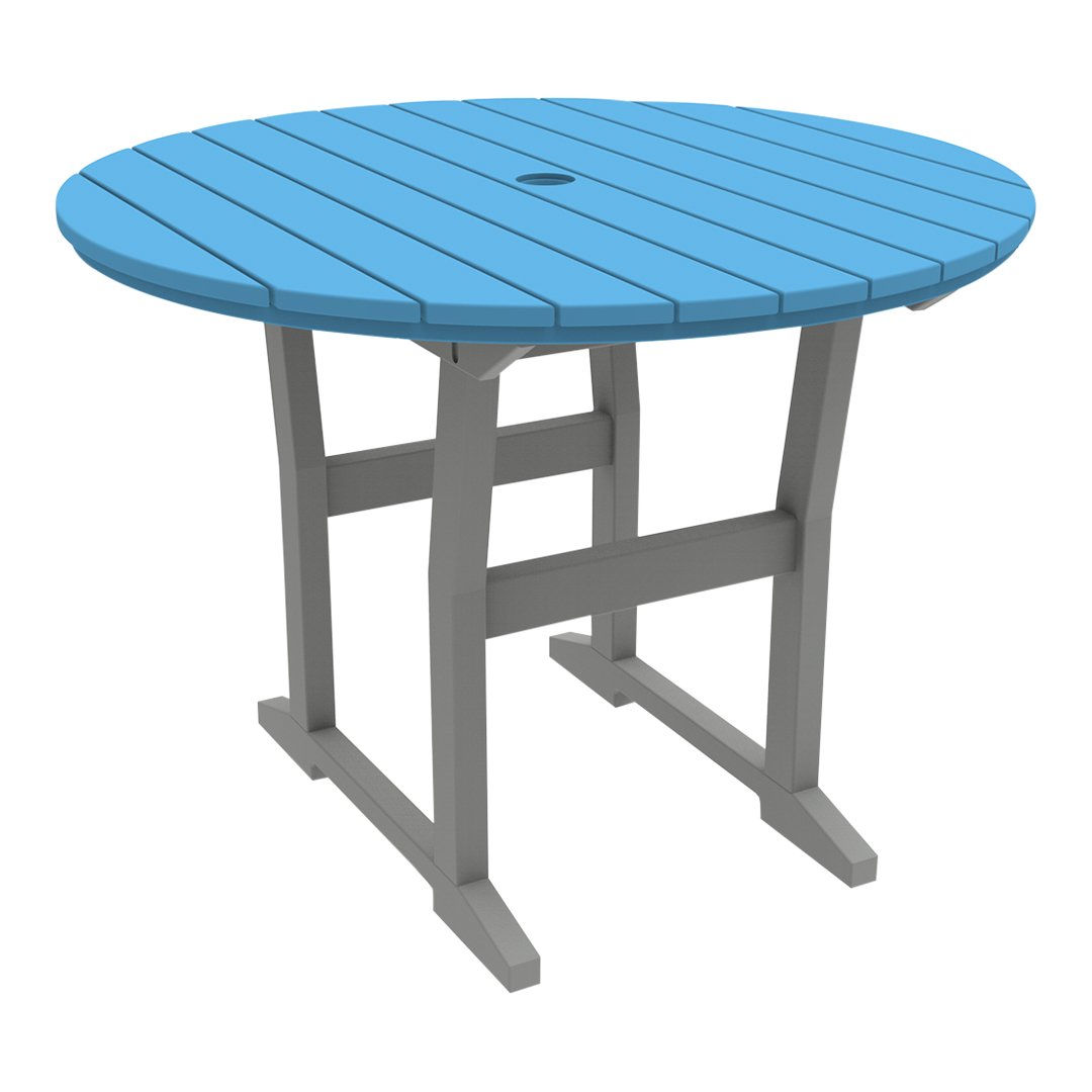 Coastline Cafe Round Dining Table - 36 Inch Modern Kitchen Table for Small Spaces, Breakfast Nook & Apartment - Perfect for Coffee Shops, Restaurants & Home Decor
