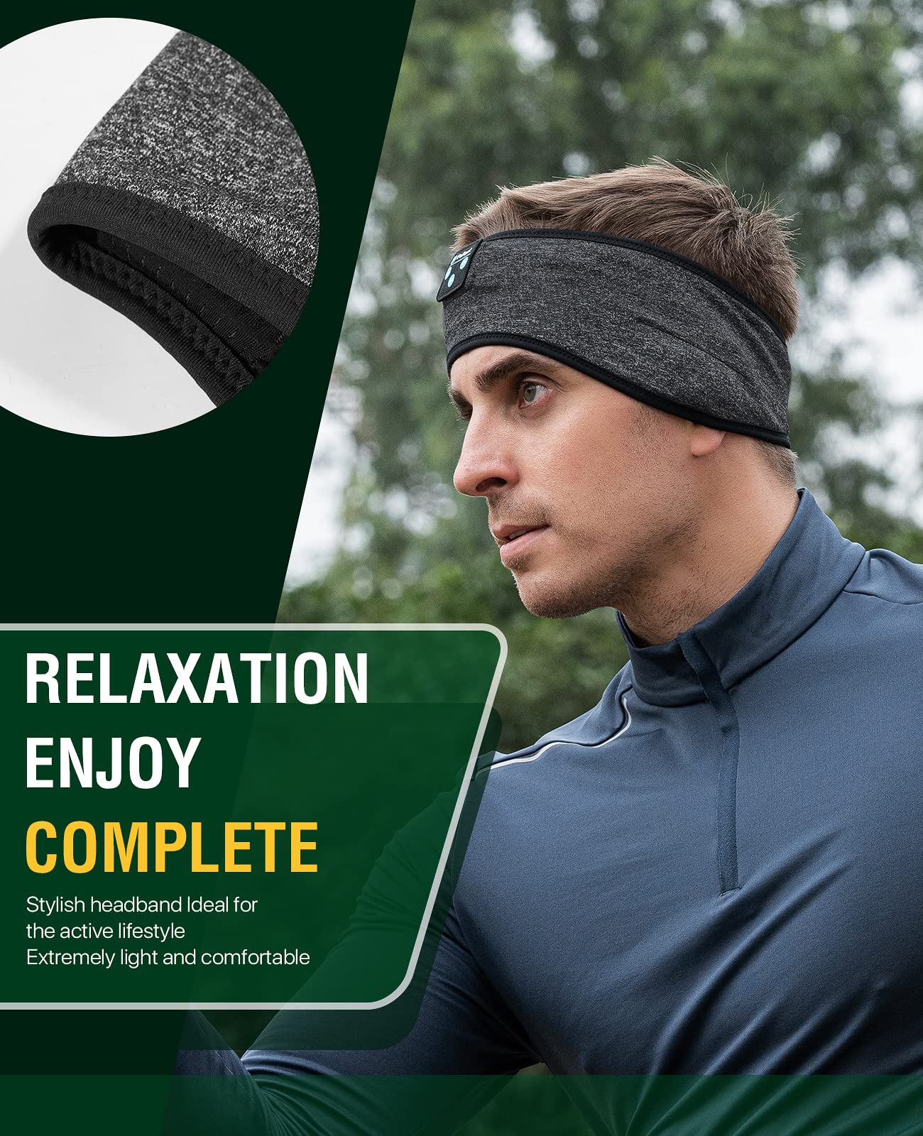 Bluetooth Sleep Headphones for Side Sleepers - Wireless Headband Headphones for Sleeping, Sports & Snoring Reduction - Comfortable Sleeping Headphones for Women, Men, Mom & Dad - Perfect for Nighttime Relaxation, Travel & Workouts