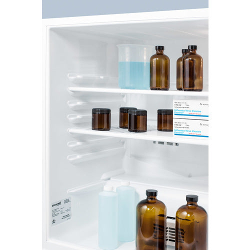 Accucold 24-Inch Wide Built-In Under Counter Auto Defrost Medical Refrigerator - FF7LWBIMED2 | Perfect for Labs, Pharmacies & Healthcare Facilities