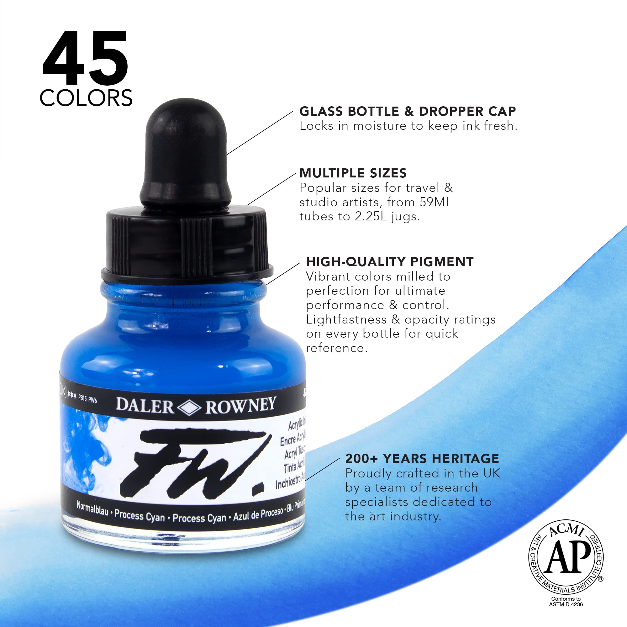 Fluorescent Acrylic Ink 1 Oz Red - Premium Water-Based Paint for Screen Printing, DIY Crafts & Art Projects - Perfect for T-Shirts, Posters & Canvas Art