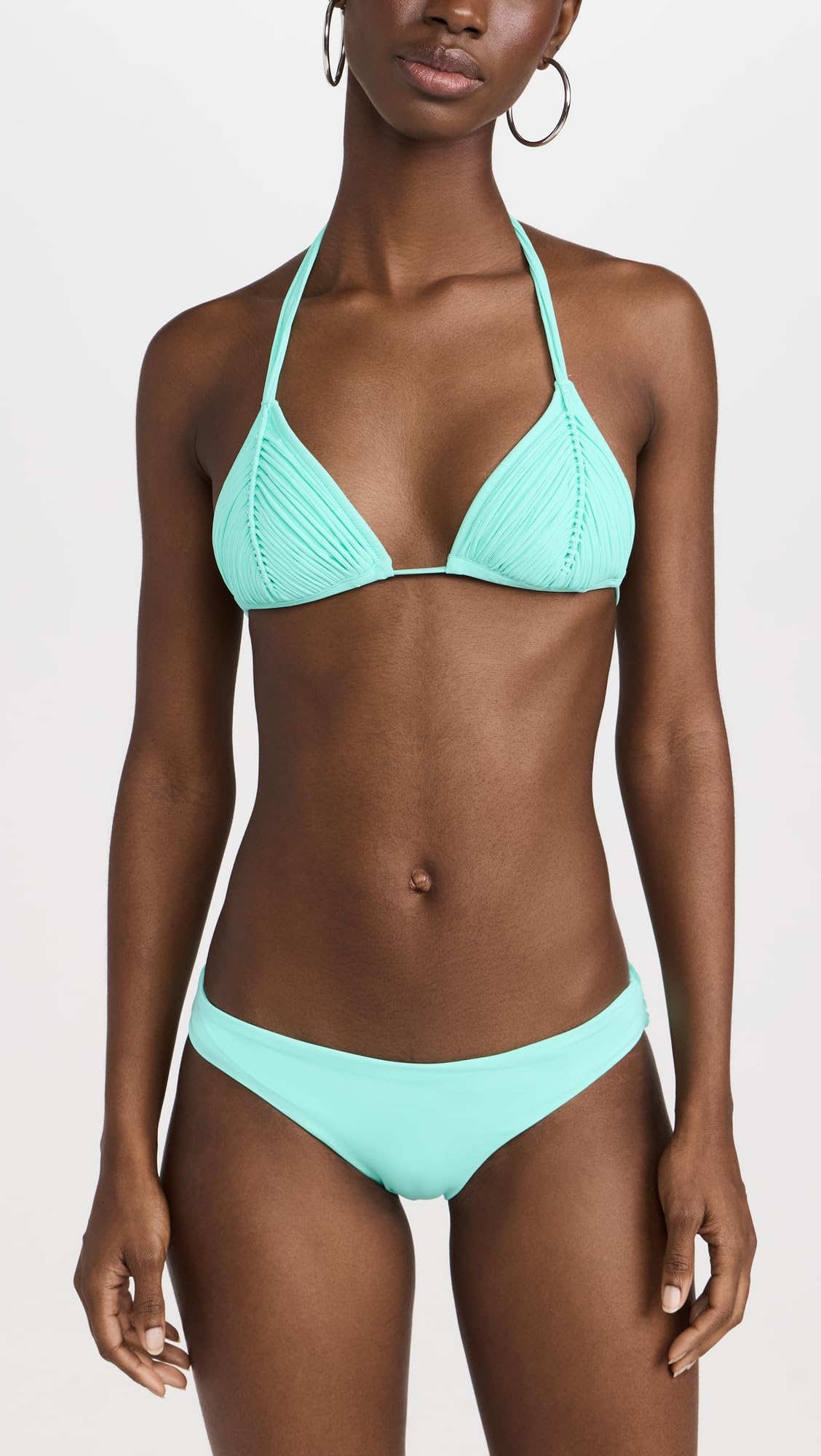 PQ Swim Women's Isla Triangle Bikini Top - Adjustable Back Tie, Removable Padded Swimwear for Women | Perfect for Beach Vacation, Pool Party & Summer Getaways