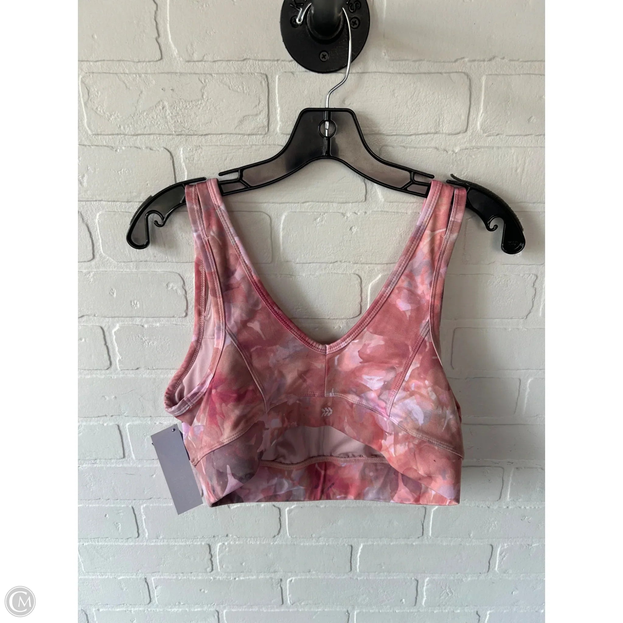 All In Motion Women's High Support Athletic Sports Bra - Orange & Pink, Size XL - Perfect for Running, Yoga & Gym Workouts