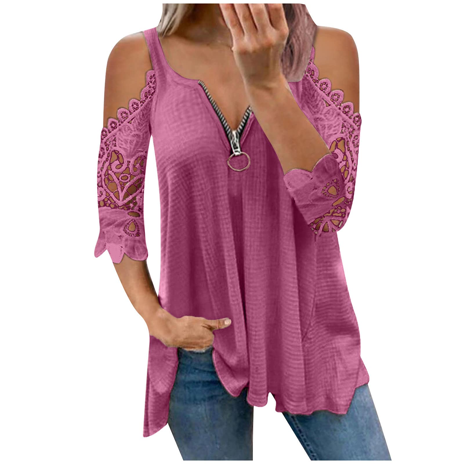 Sexy V Neck Leopard Print Hollow Out Cold Shoulder Blouse for Women - Perfect for Parties, Dates & Night Out