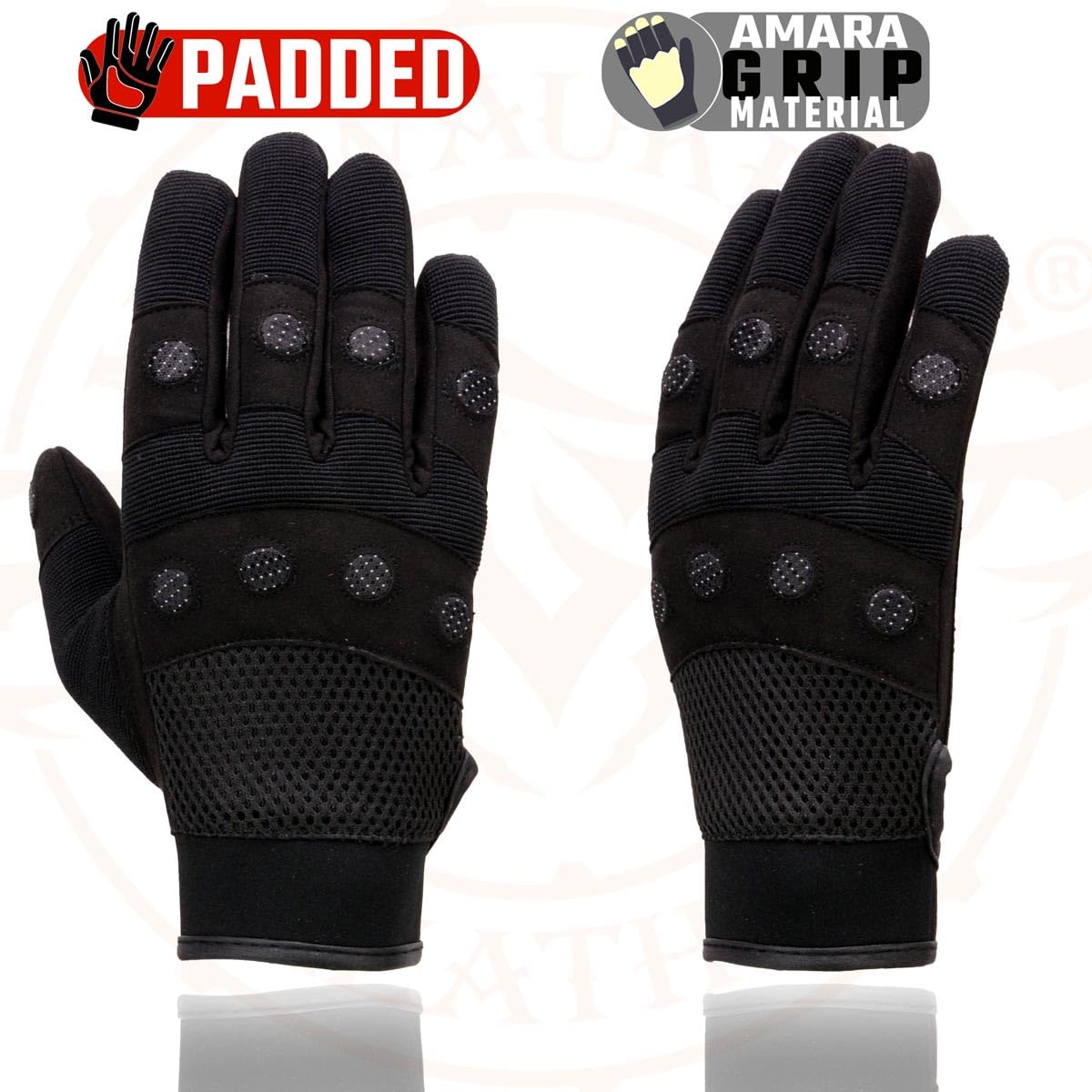 Shaf International Men's Breathable Mesh Gloves for Work, Sports & Outdoor Activities - Lightweight & Durable Hand Protection for Cycling, Gardening, Construction and DIY Projects