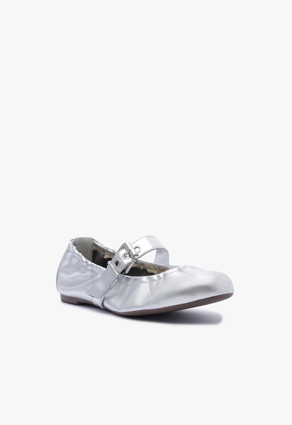 Calita Metallic Leather Women's Flats - Comfortable & Stylish Ballet Shoes for Work, Casual Outfits & Everyday Wear