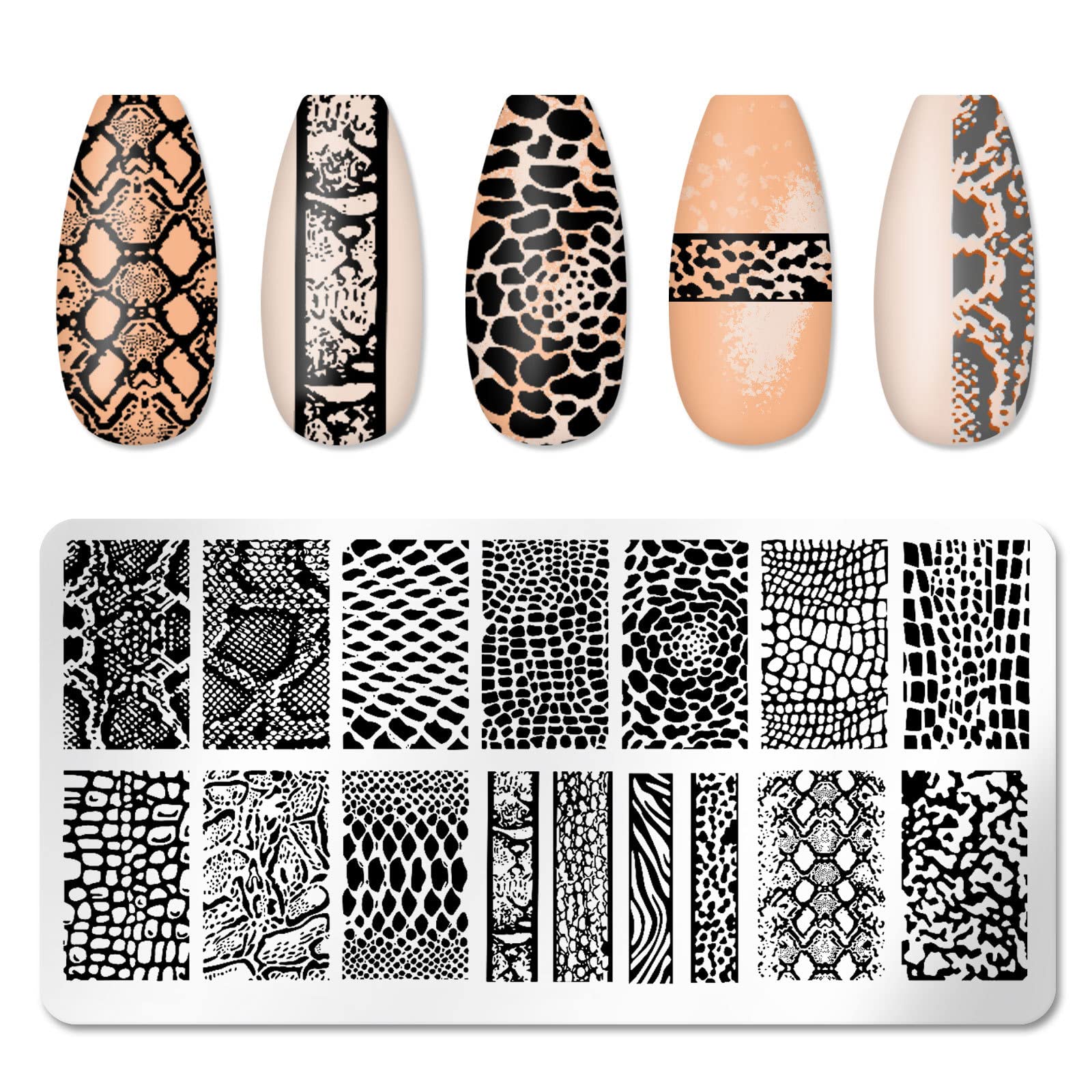 6-Piece Valentine's Day Nail Stamping Kit - Heart Nail Art Stamps, Holiday Nail Template Plates & Nail Art Supplies | Perfect for DIY Manicures, Home Nail Salons & Gift Giving