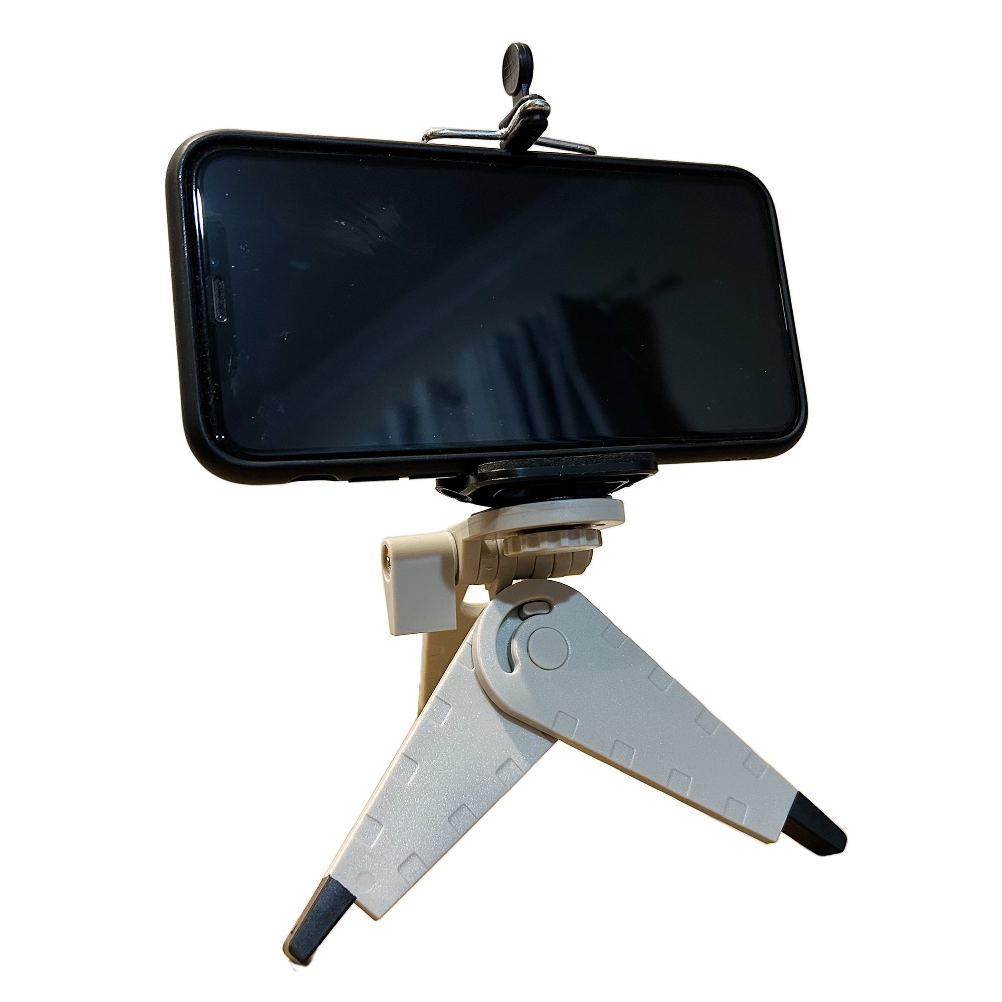 MaximalPower Mini Foldable Tripod Stand for iPhone & Android Smartphones - Portable Phone Holder for Vlogging, Travel, and Photography