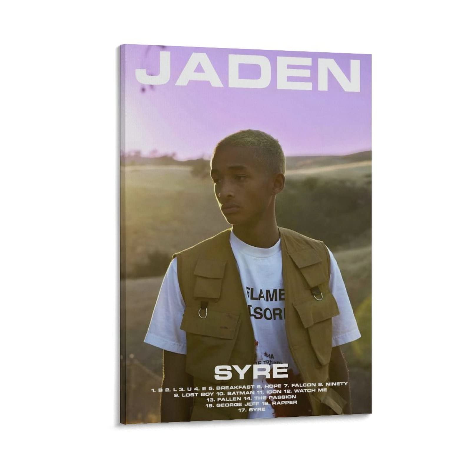 Syre Album Poster by Jaden - 24x36 Inch (60x90cm) Canvas Wall Art for Bedroom, Office & Living Room Decor - Perfect Gift for Music Fans & Home Aesthetics
