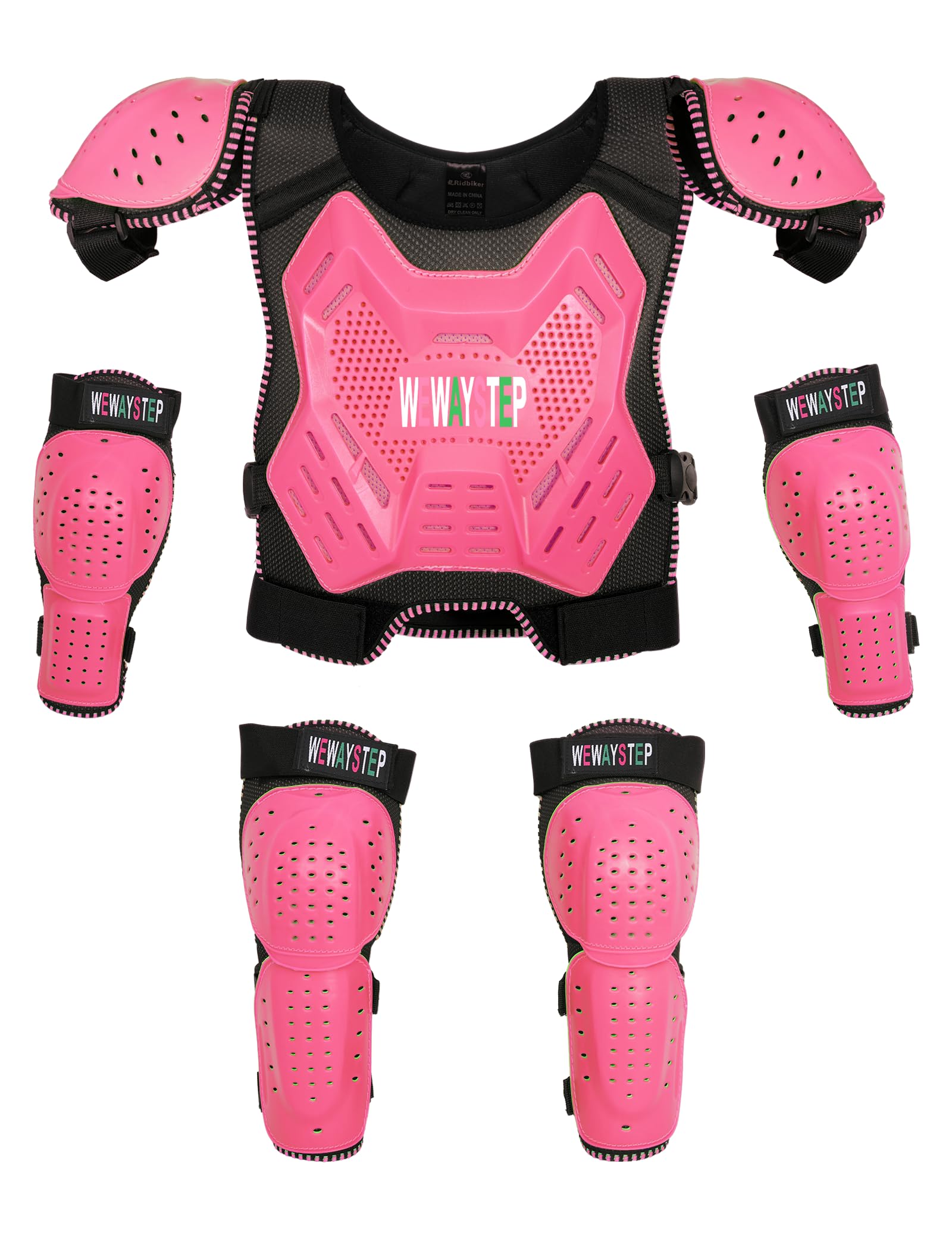 Kids Dirt Bike Protective Gear Set - Youth Motocross Body Armor Vest with Chest Protector, Knee & Elbow Pads - Full Body Protection Suit for Off-Road Motorcycle Riding & Racing Safety