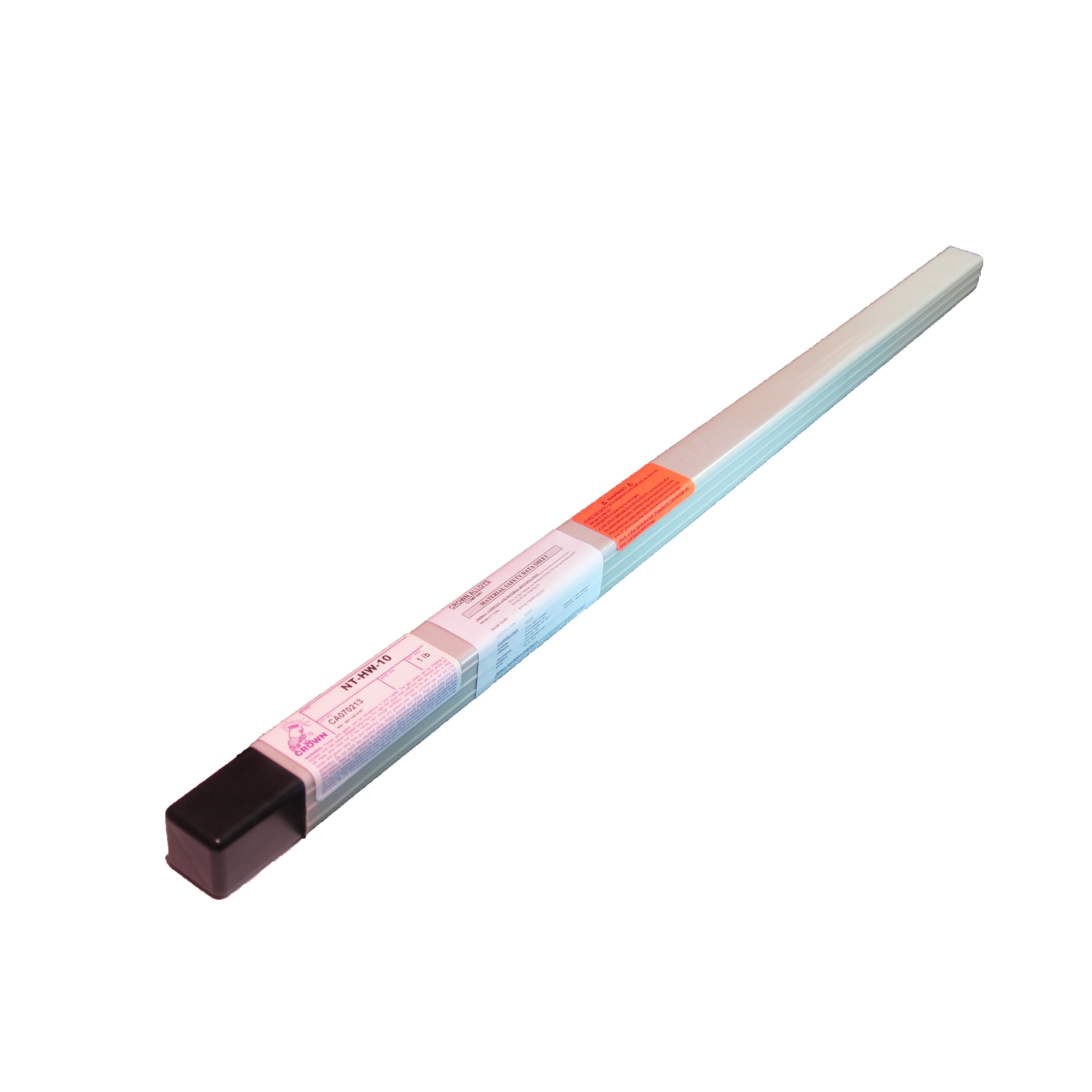 Crown Alloys NT HW 10 1/8x36 TIG Welding Rod 1lb Tube - Premium Tungsten Electrode for Stainless Steel & Aluminum Welding - Ideal for Automotive, Fabrication & DIY Metal Projects