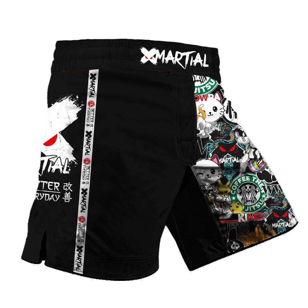 Kids Grappling Shorts for BJJ & MMA - Durable & Comfortable Martial Arts Training Shorts - Perfect for Grappling, Wrestling & Combat Sports