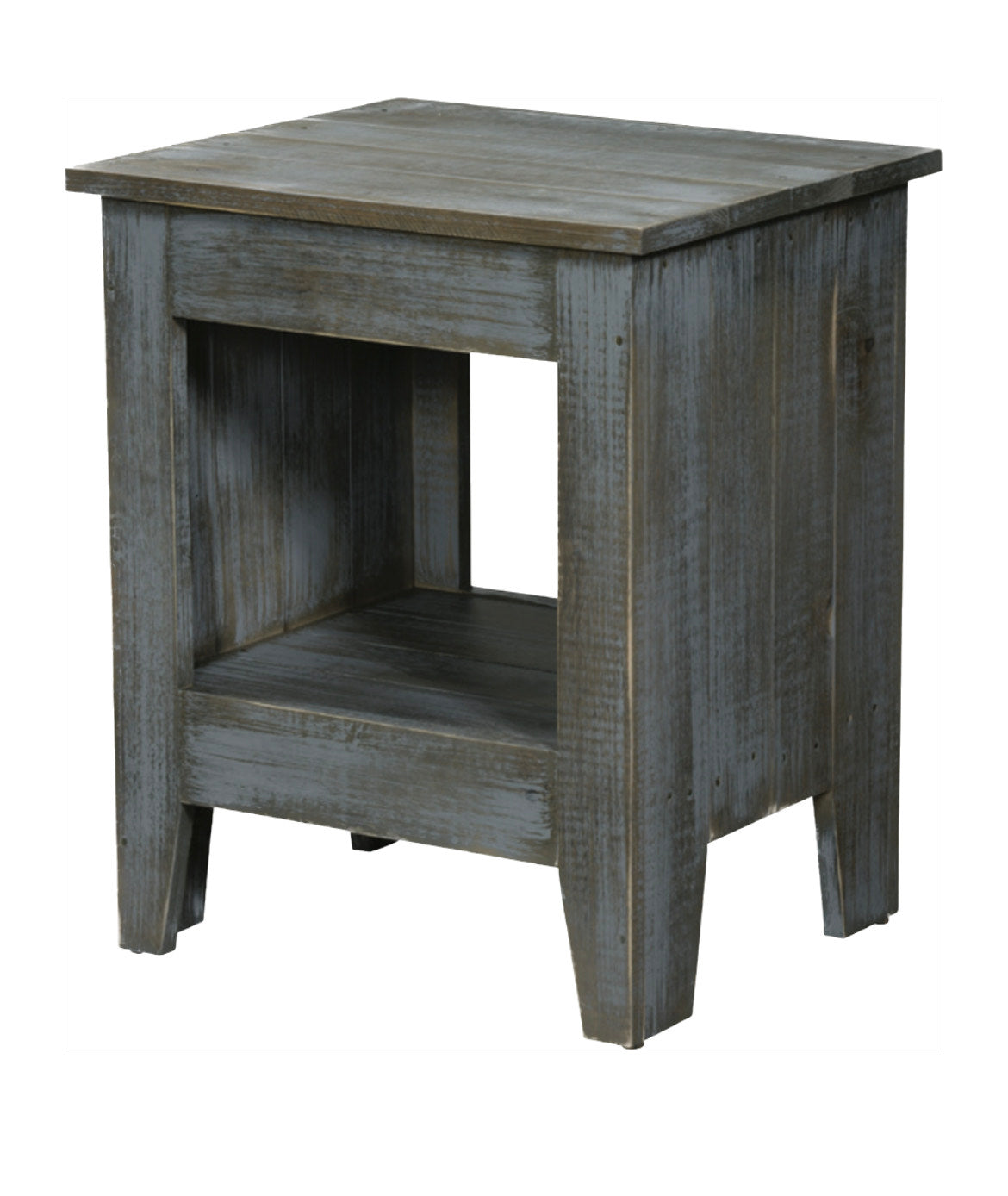 Gold Mine End Table - Elegant Nightstand with Storage Shelf for Bedroom, Living Room & Office - Perfect for Holding Lamps, Books & Decor