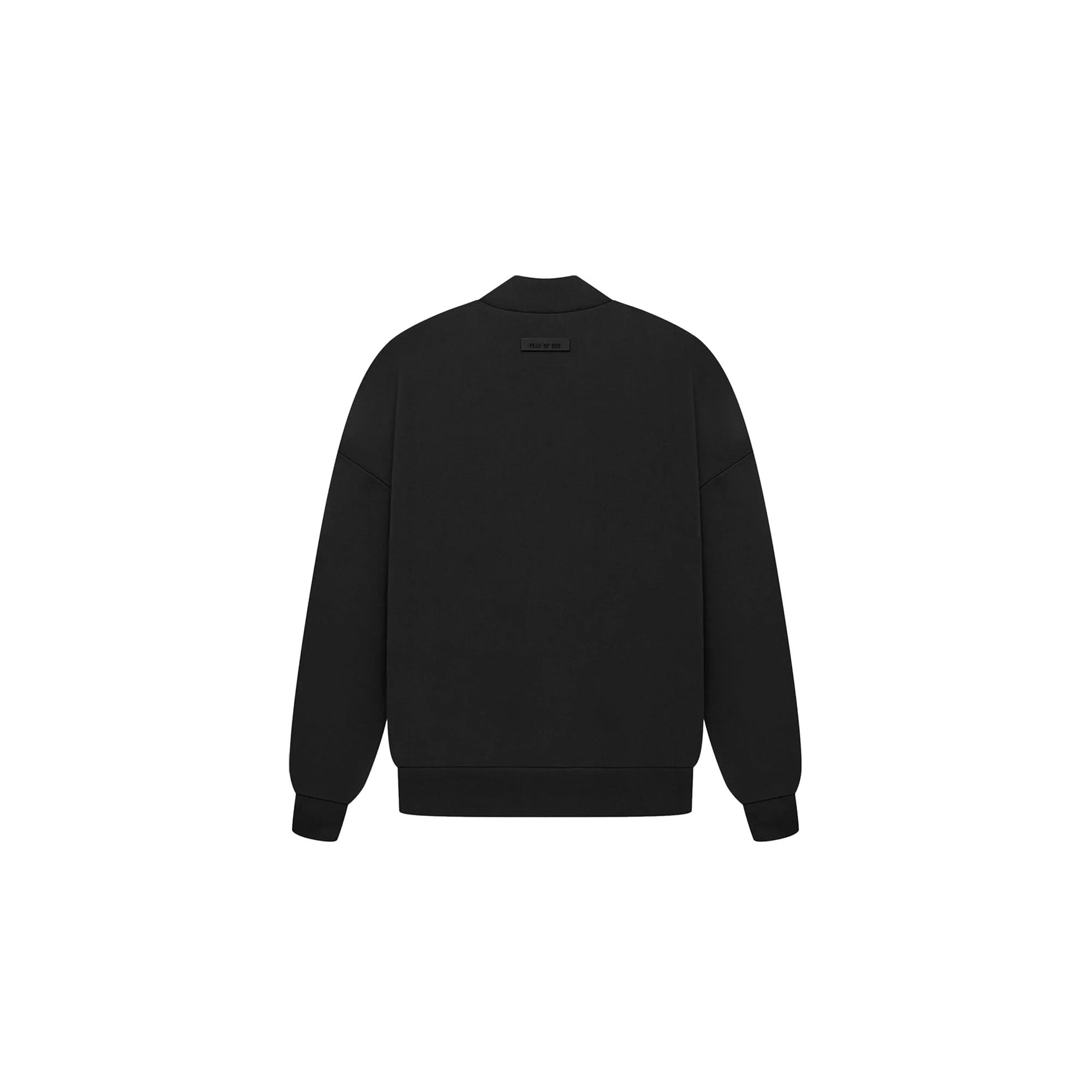 Fear of God Essentials Crewneck Sweatshirt 'Jet Black' 2023 - Men's Casual Pullover for Streetwear & Everyday Comfort