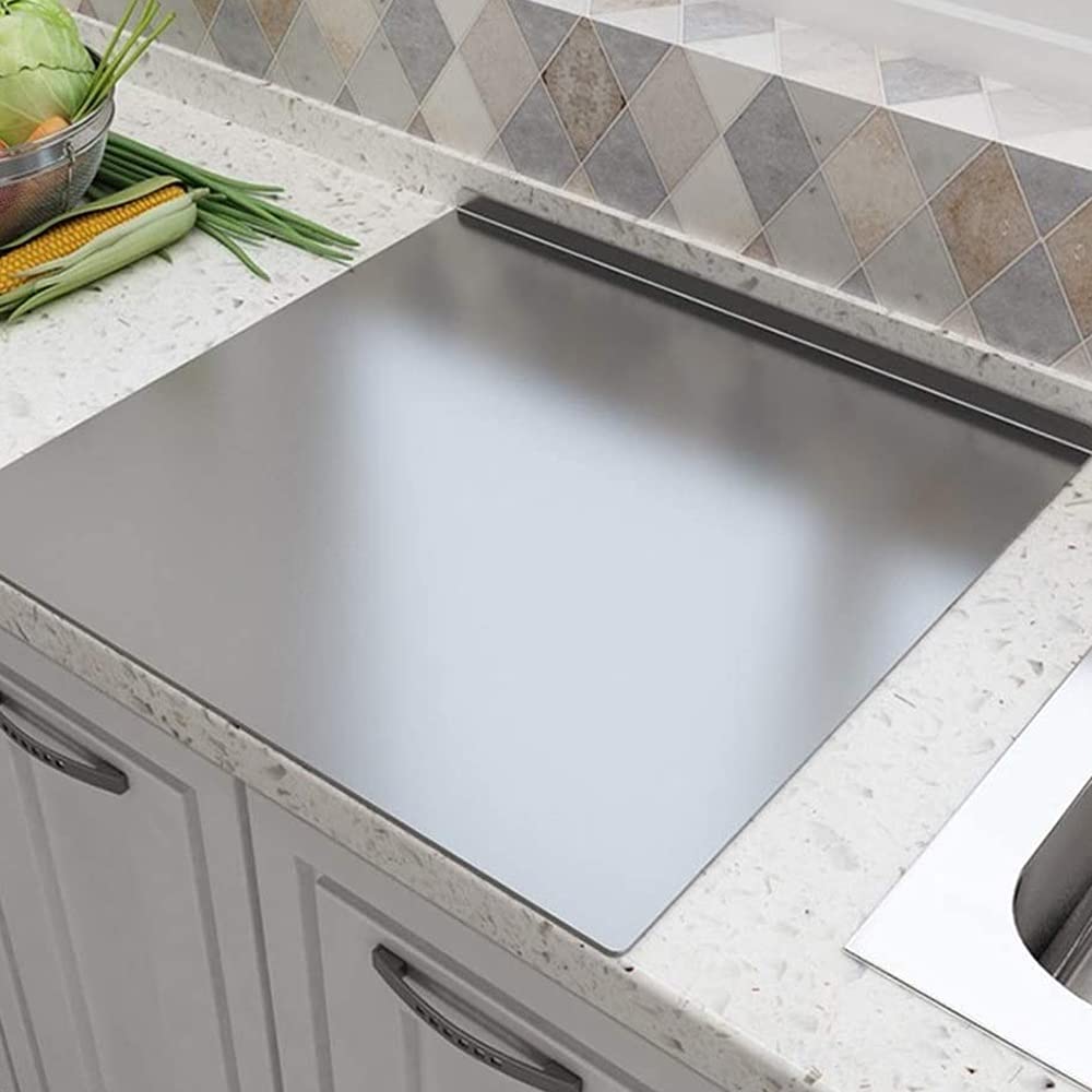 ZhoneQingXninRED Extra Large 304 Stainless Steel Chopping Board - 11.8