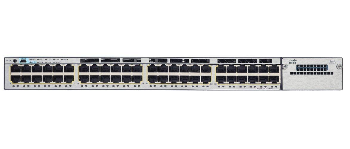 Cisco Catalyst C3750X 48-Port PoE Switch WS-C3750X-48PF-S | Gigabit Ethernet Network Switch for Office, Data Center & Enterprise Networking