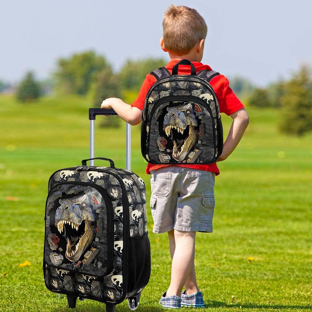 2PCS Boys Dinosaur Suitcase Set - 18