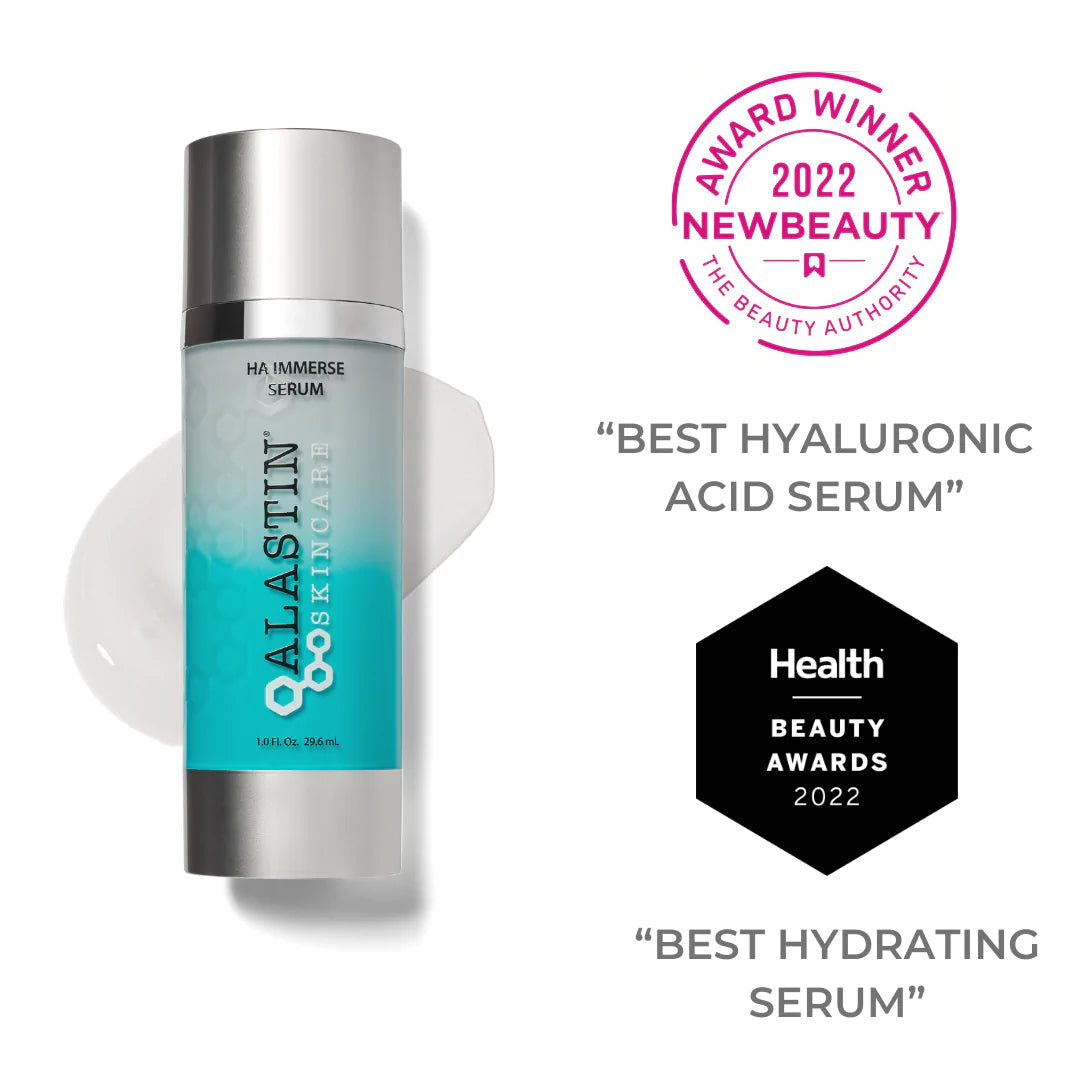 Alastin HA (Hyaluronic Acid) IMMERSE Serum - Hydrating Anti-Aging Face Serum for Dry Skin - Perfect for Nighttime Skincare Routine & Daily Moisturizing
