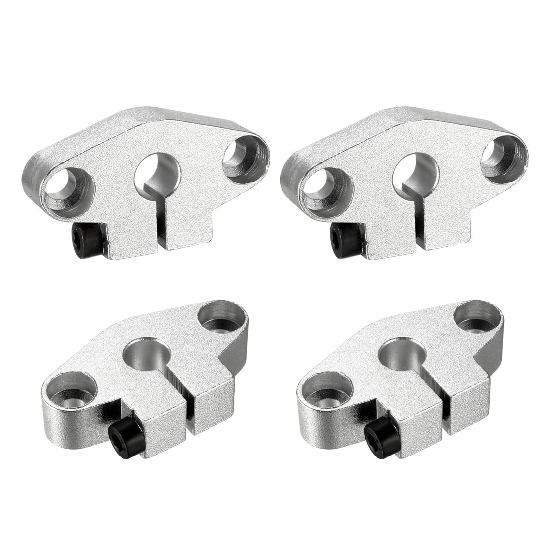 4pcs SHF8 Aluminum Linear Rod Rail Shaft Support 8mm Linear Motion Guides for CNC 3D Printer - Perfect for DIY CNC Machines, 3D Printers, and Robotics Projects