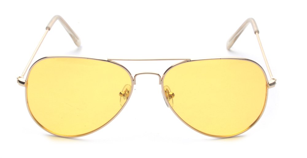 Outray Aviator Sunglasses for Men & Women - Polarized Night Vision Driving Glasses with UV400 Protection - Metal Frame Retro Style for Outdoor Activities, Travel & Fashion