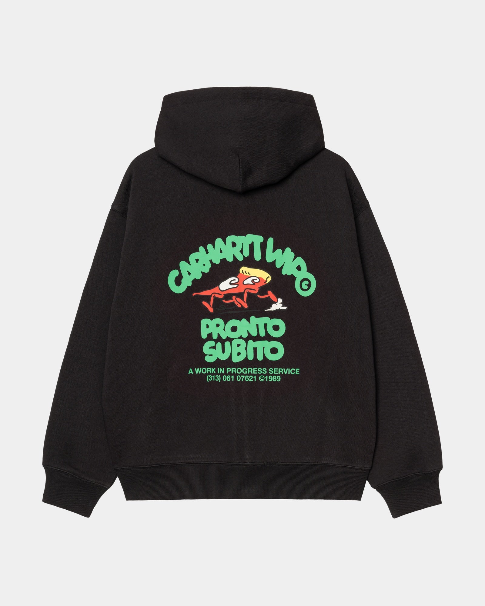 Hooded Pronto Sweat Jacket for Men & Women | Black Fleece Pullover with Pockets | Perfect for Casual Wear, Outdoor Activities & Travel
