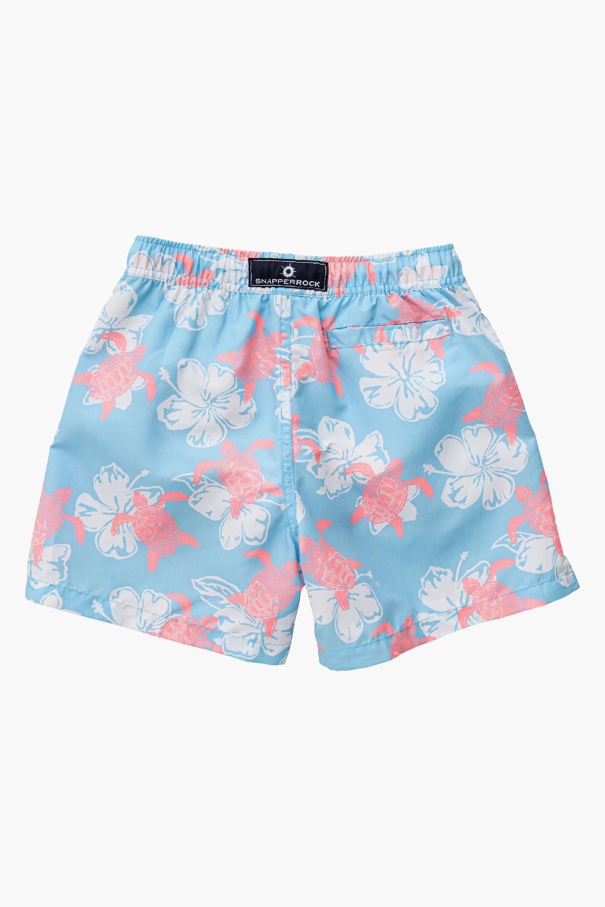 Boys Swim Board Shorts - Snapper Rock Turtle Tide Volley Quick-Dry Swim Trunks for Beach, Pool & Surfing | Comfortable & Stylish Swimwear for Kids