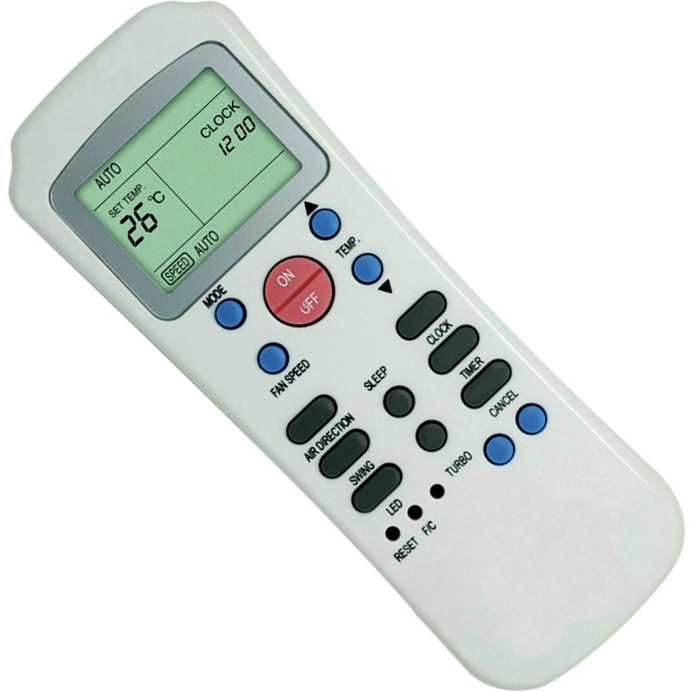 Original Air Conditioner Remote Control for Carrier Springer Delchi R14a/CE - Compatible Replacement with LCD Display | Perfect for Home, Office & Hotel Use