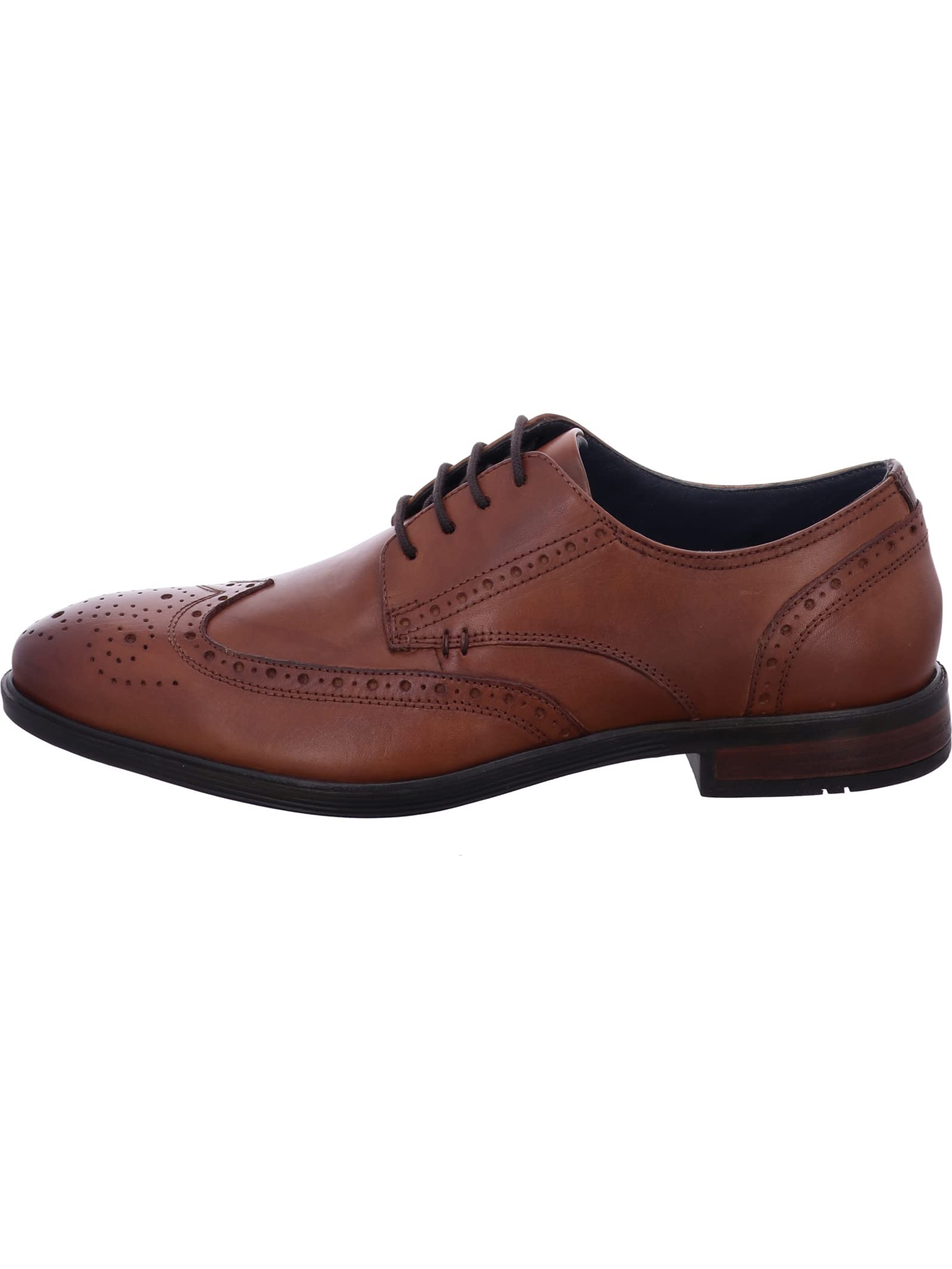 Josef Seibel Jonathan Men's Genuine Leather Lace-Up Shoes with Perforated Design - Comfortable Casual & Dress Shoes for Work, Office, and Everyday Wear