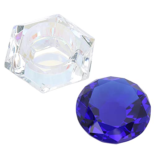 Professional Nail Acrylic Liquid Cup with Strong Durable Lid - 5.5x2.5cm Crystal Nail Art Container for Salons, Schools & Home Use (Royal Blue) | Perfect for Acrylic Nail Application, Nail Art Design & DIY Manicures