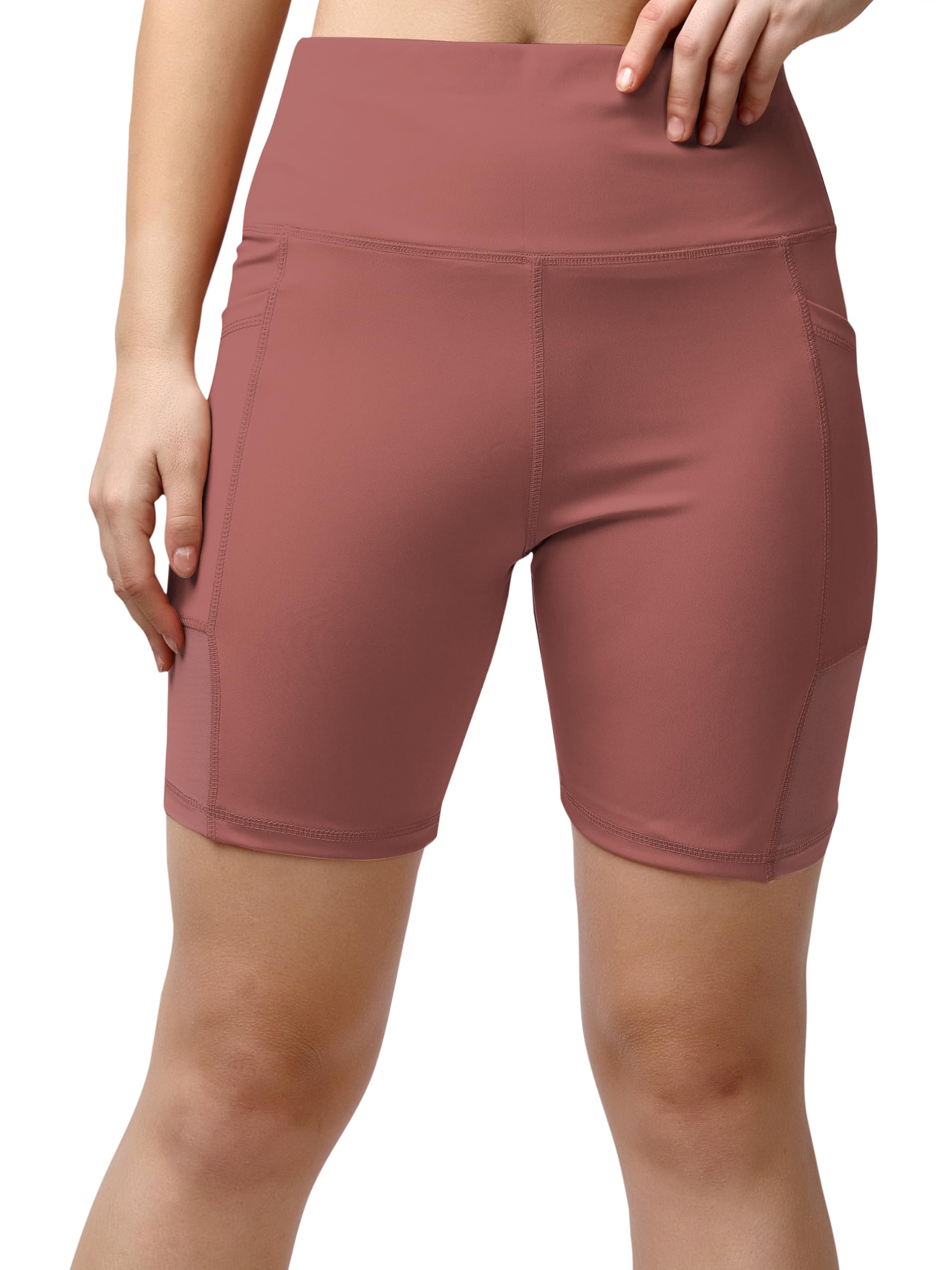 Mehrang Women's High-Waisted Yoga Shorts - Tummy Control Workout Shorts for Running, Cycling & Gym | Stretchy Athletic Shorts for Women | Perfect for Yoga, Exercise & Casual Wear