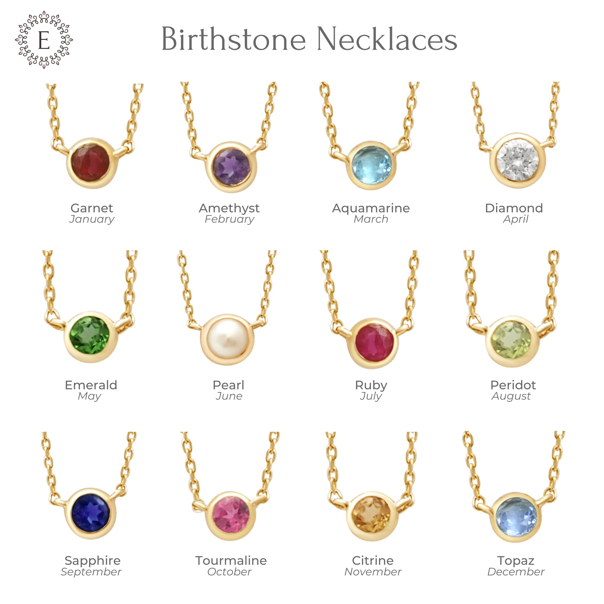 Blue Topaz Station Necklace - 14k Solid Yellow Gold Bezel Set Jewelry for Women | Perfect for Everyday Wear, Gift Giving & Special Occasions