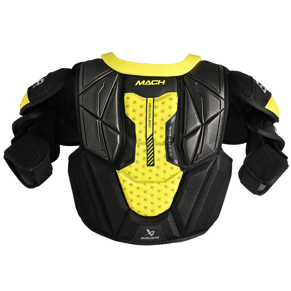 Bauer Supreme Mach Junior Ice Hockey Shoulder Pads - Youth Protective Gear for Hockey Players - Perfect for Games, Practice & Training Sessions