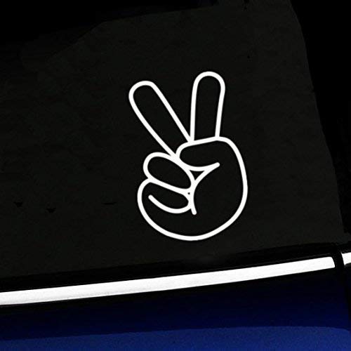 Peace Sign Vinyl Decal Sticker - Waterproof Car, Phone, Helmet, Bumper Decoration - Perfect for Laptops, Skateboards & DIY Projects