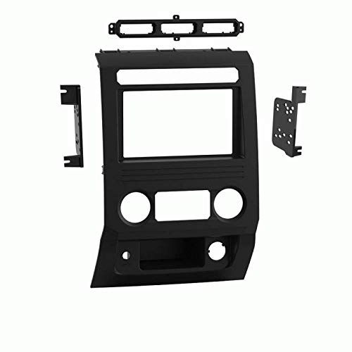Universal Double Din Car Stereo Dash Kit for 2017-2018 Ford F-250/350/450/550 XL Base Model - Black Radio Trim Bezel | AM/FM Radio Replacement | Perfect for Truck Audio Upgrades & Aftermarket Installations